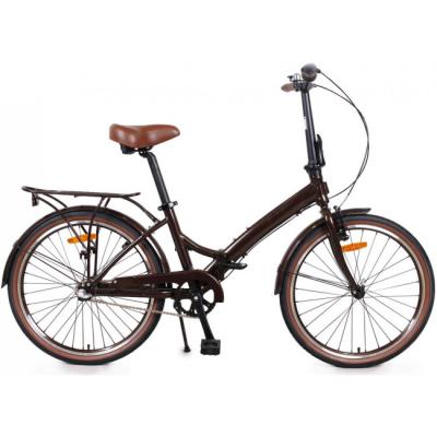 24'' Вел-д EVOLUTION BIGTOWN-3 MD 3ск, складной коричневый, алюминий