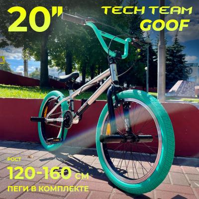 20 Вел-д BMX TechTeam Goof серебряный
