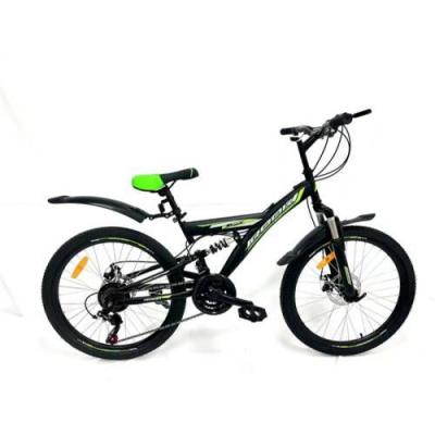 24 Вел-д Rook TS240D МАРКИРОВКА черный/зеленый BG