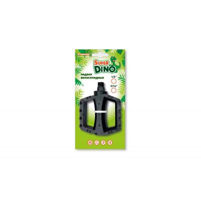 Педали детские 1/2 резьба 100х80мм TRIX Super Dino пластик с шипами 00-10013834
